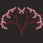 The tree above was created by iterative mutation of its genes. Mutations were selected if they led to an increased light flux, and were rejected otherwise. This algorithm emulates evolution by natural selection.